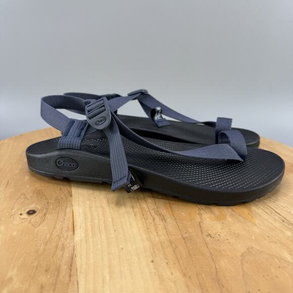 Chaco Bodhi Men's Size 11 Sandals Blue Toe Loop Strappy Buckle Adjustable Beach